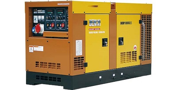 HW1000DS柴油雙把數(shù)字靜音發(fā)電電焊機